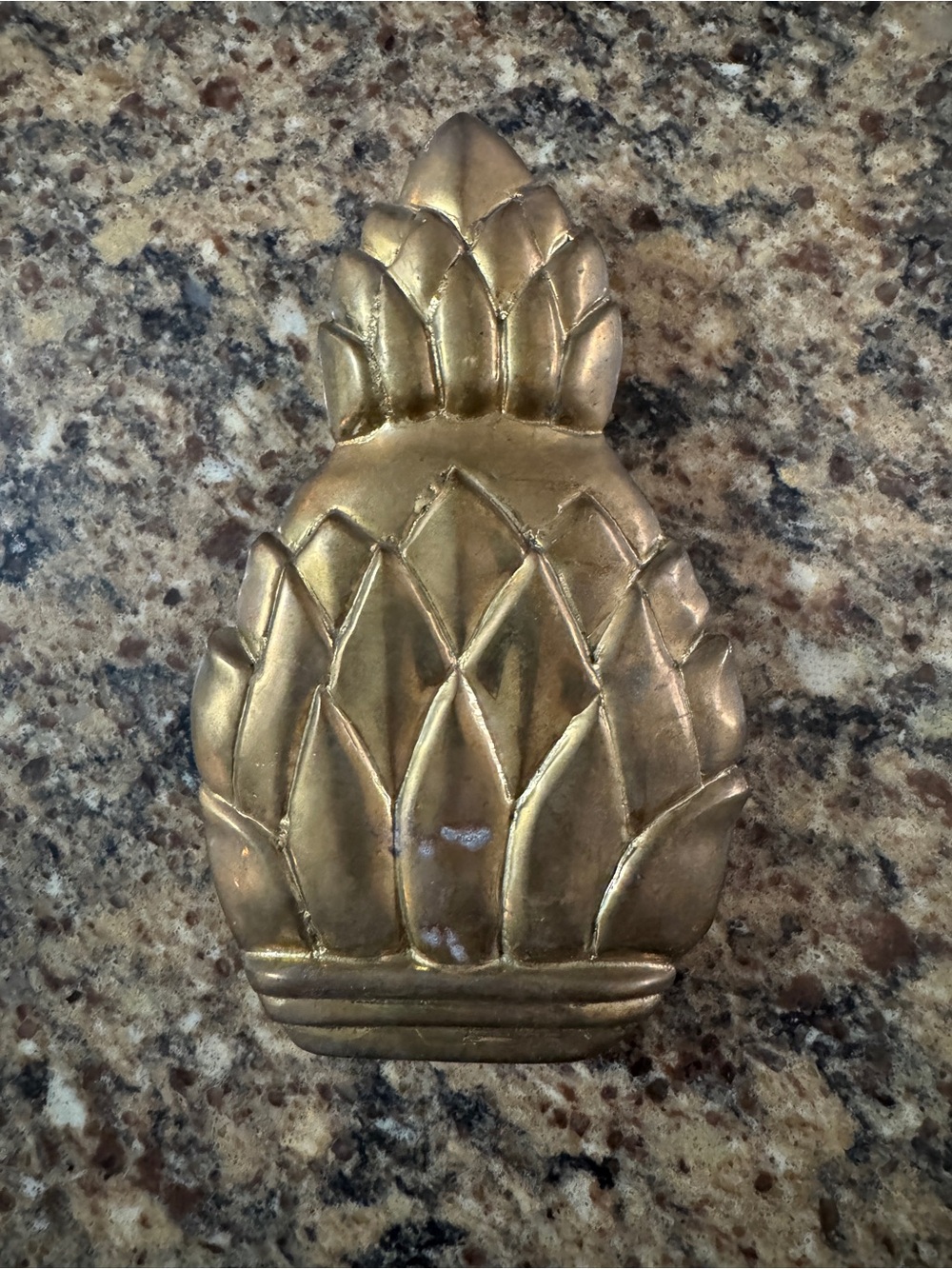 Vintage brass pineapple door knocker
